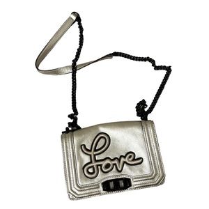 Silver Rebecca Minkoff “Love” Crossbody